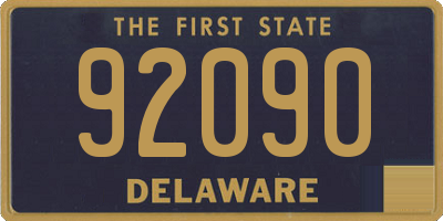 DE license plate 92090