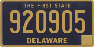 DE license plate 920905
