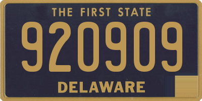DE license plate 920909