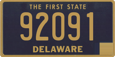 DE license plate 92091