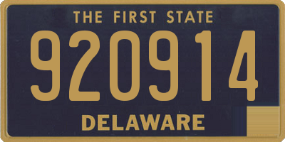 DE license plate 920914