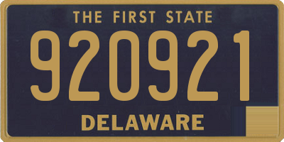 DE license plate 920921
