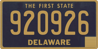 DE license plate 920926