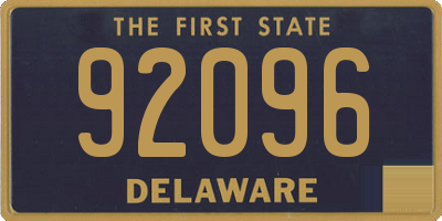 DE license plate 92096