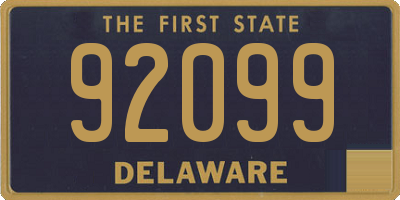 DE license plate 92099