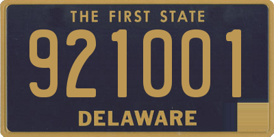 DE license plate 921001