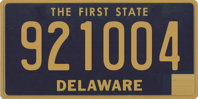 DE license plate 921004