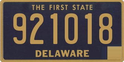 DE license plate 921018