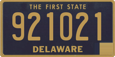 DE license plate 921021