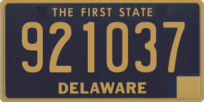 DE license plate 921037