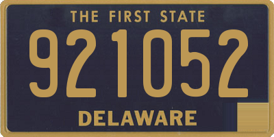 DE license plate 921052