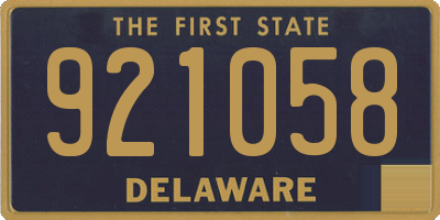 DE license plate 921058