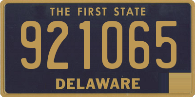 DE license plate 921065