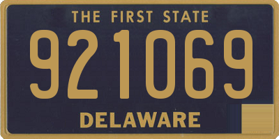 DE license plate 921069