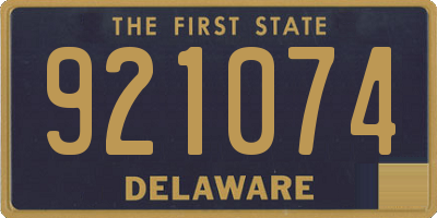 DE license plate 921074