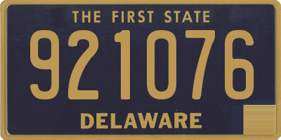 DE license plate 921076
