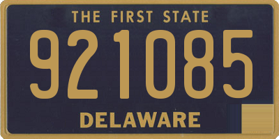 DE license plate 921085