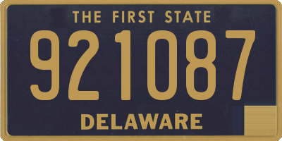 DE license plate 921087