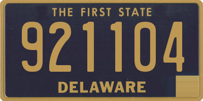 DE license plate 921104