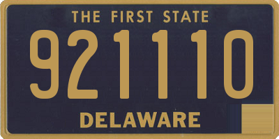 DE license plate 921110