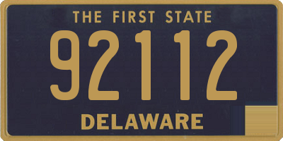 DE license plate 92112