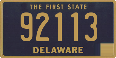 DE license plate 92113
