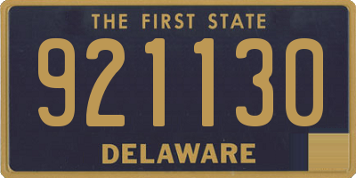 DE license plate 921130