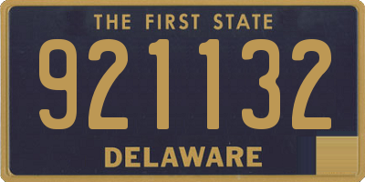 DE license plate 921132