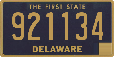DE license plate 921134