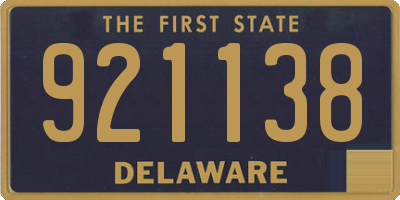 DE license plate 921138