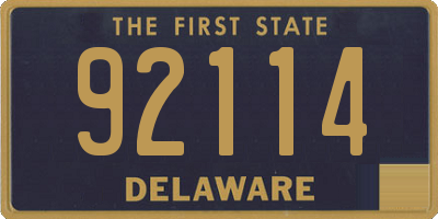 DE license plate 92114