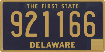 DE license plate 921166