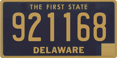 DE license plate 921168