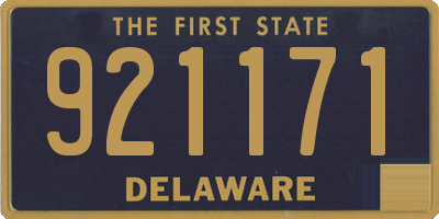 DE license plate 921171