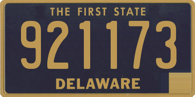 DE license plate 921173