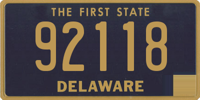 DE license plate 92118