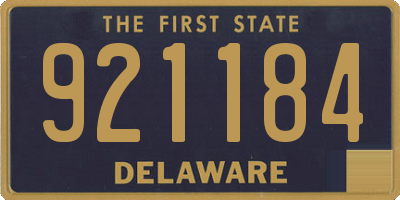 DE license plate 921184