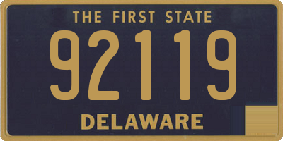 DE license plate 92119