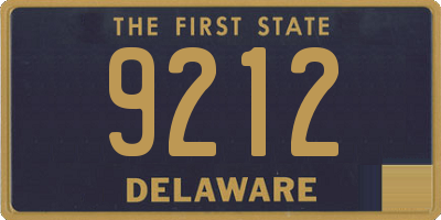 DE license plate 9212