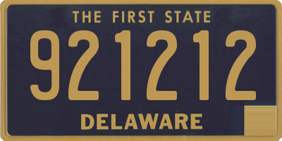 DE license plate 921212