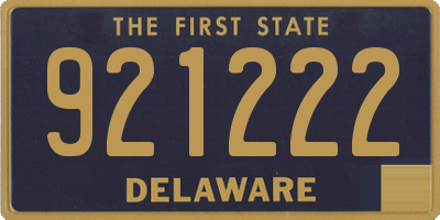 DE license plate 921222