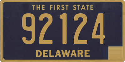 DE license plate 92124