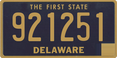 DE license plate 921251