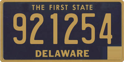 DE license plate 921254