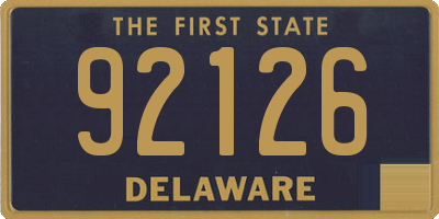 DE license plate 92126