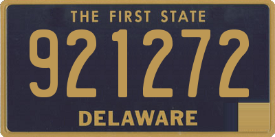 DE license plate 921272