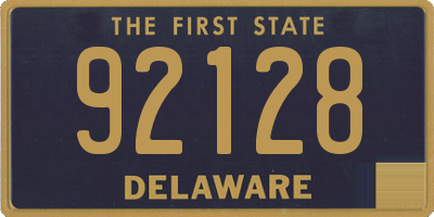 DE license plate 92128