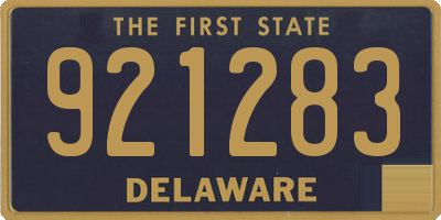DE license plate 921283