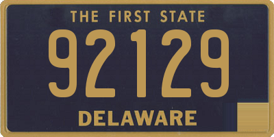 DE license plate 92129
