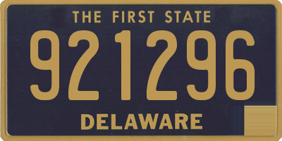 DE license plate 921296